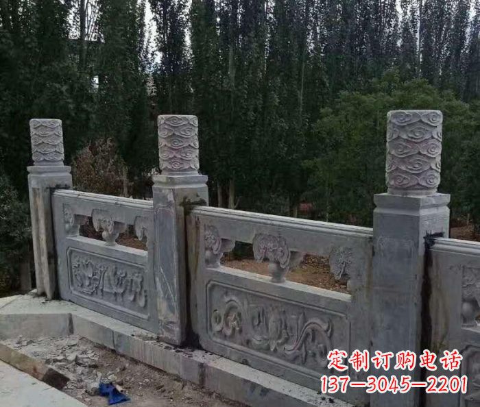 益阳定制石质护城河栏板雕塑