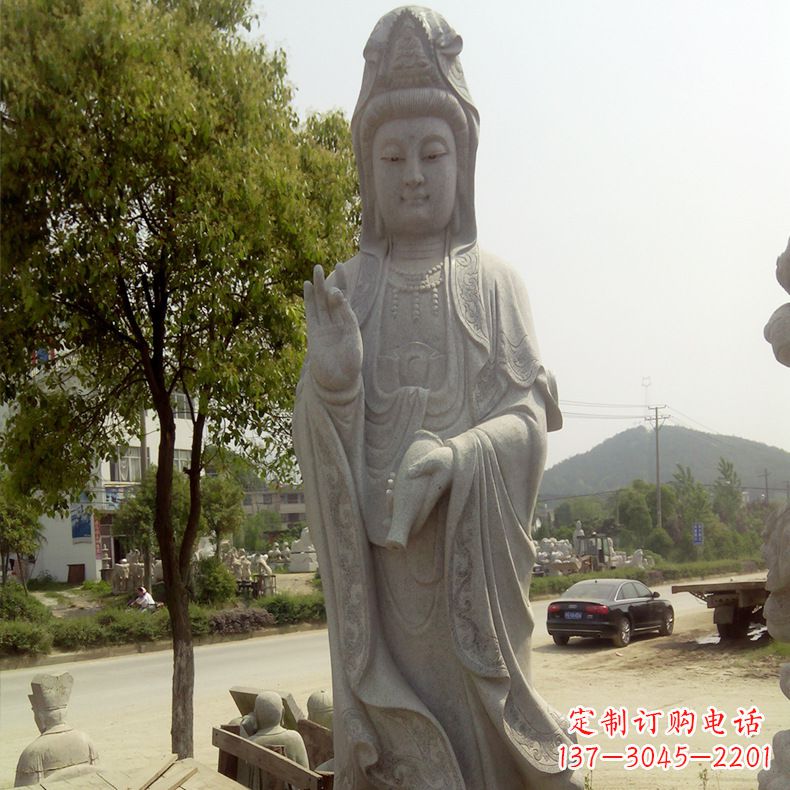 益阳中领雕塑定制--品质观音菩萨石雕