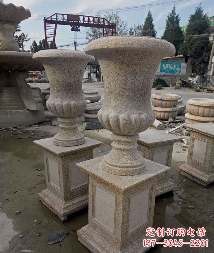 益阳花岗岩欧式花钵花盆雕塑