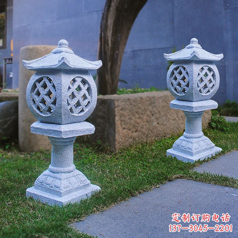 益阳花岗岩石灯笼雕塑——点缀家园,照亮晚宴