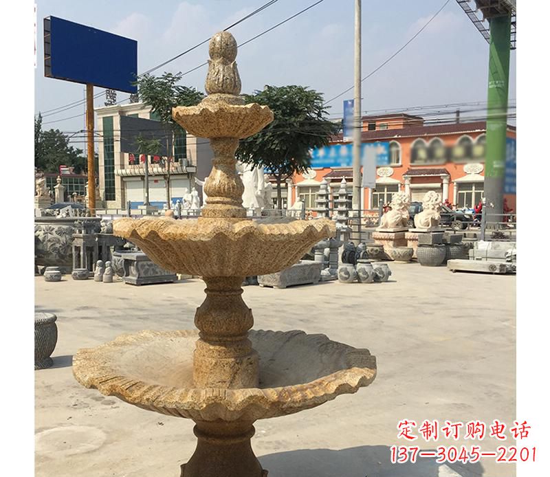 益阳中领雕塑花岗岩双层景观喷泉