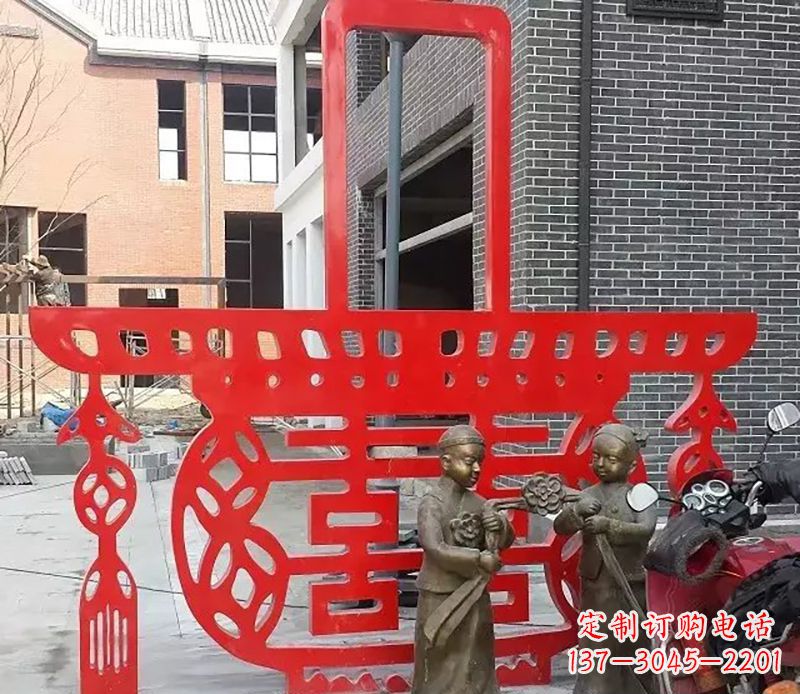 益阳历久弥新的不锈钢花篮雕塑