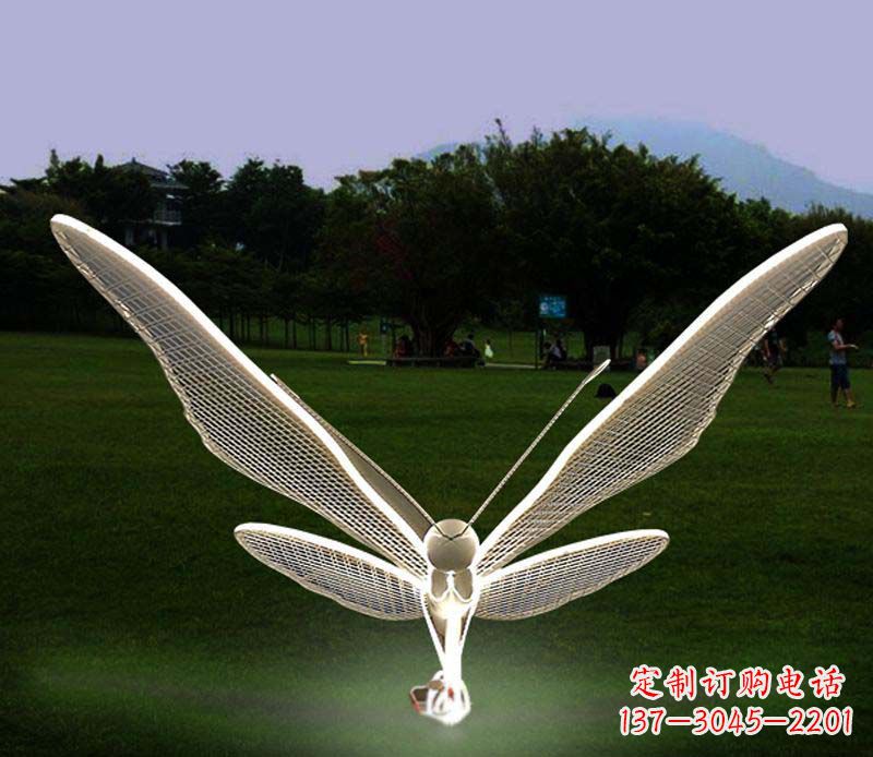 益阳花园不锈钢装饰蝴蝶雕塑