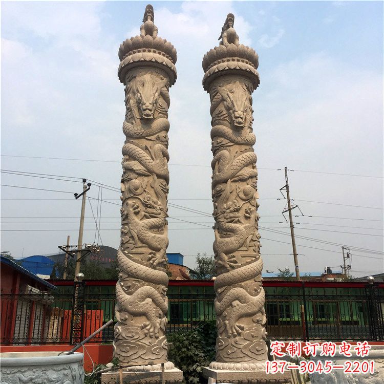 益阳华表盘龙柱