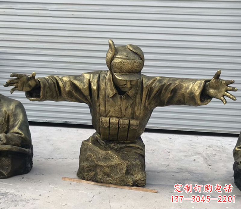 益阳黄继光铜雕是由中领雕塑定制的精致作品。中…