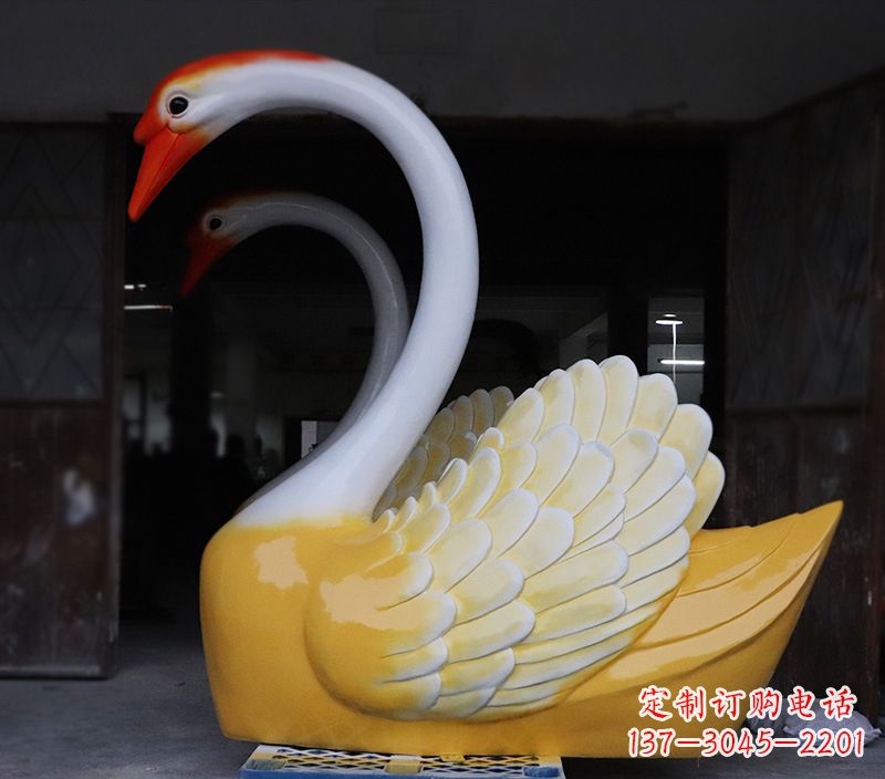 益阳爱心天鹅雕塑,让你的爱永生