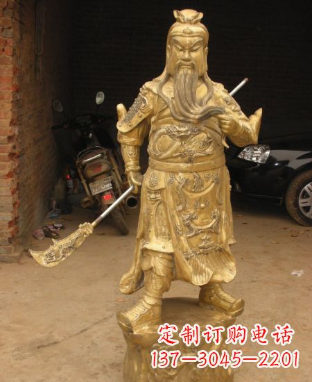 益阳优美勇猛的关公雕塑
