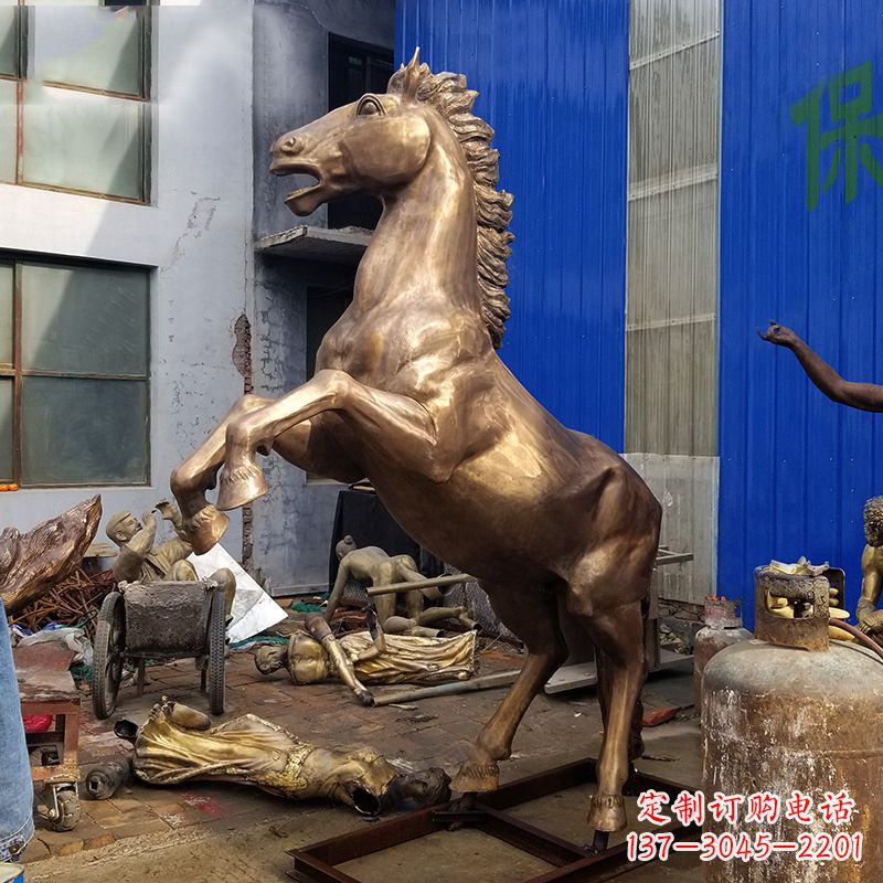 益阳黄铜马儿雕塑