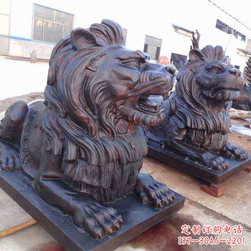 益阳中领雕塑打造精致的狮子雕塑
