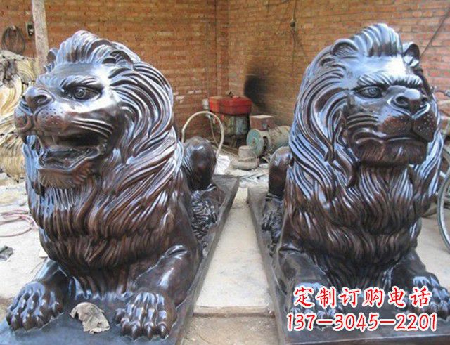 益阳汇丰狮子铜雕塑是由中领雕塑制作的一款狮子…