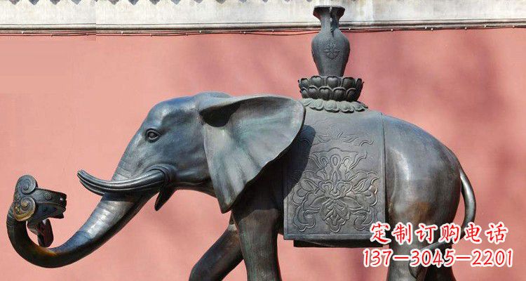 益阳吉祥大象铜雕,匠心之作