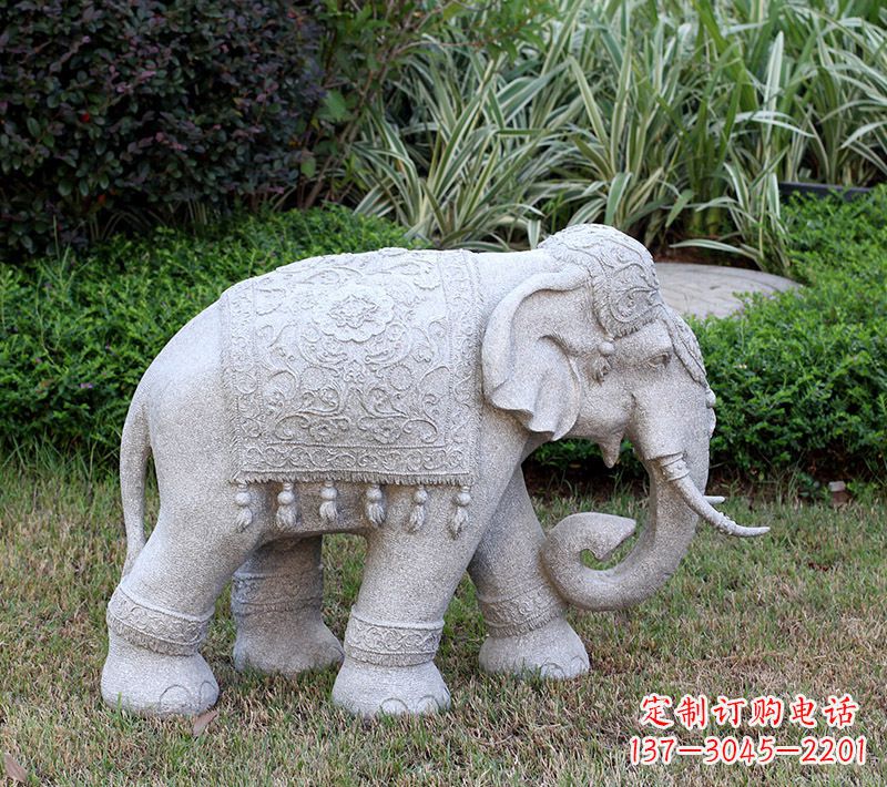 益阳吉祥大象石雕