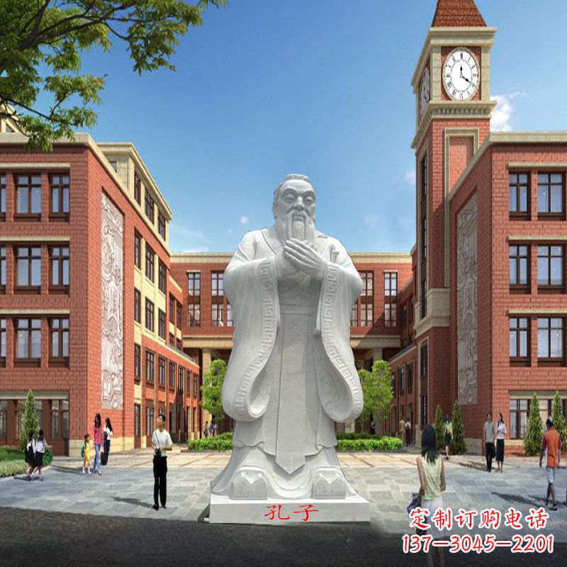 益阳高雅&别致的胶州东湖孔子雕像,精美之作