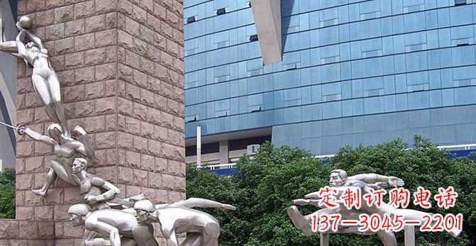 益阳不锈钢运动员人物雕塑