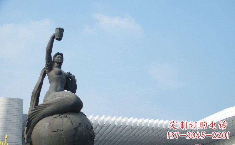 益阳中领雕塑推出的精美雕塑——铜铸地球塑像,…