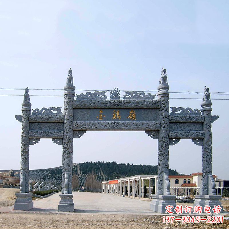 益阳金鸡岭景区石雕牌坊