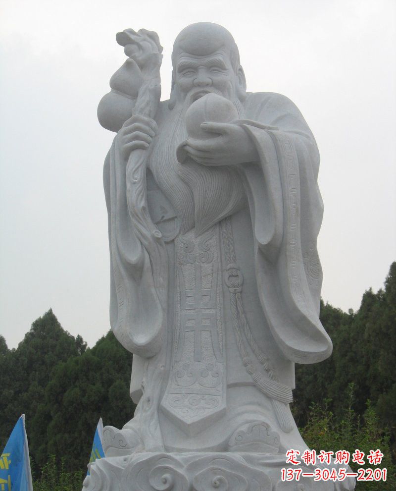 益阳大理石老寿星雕塑,重现传统文化的美好