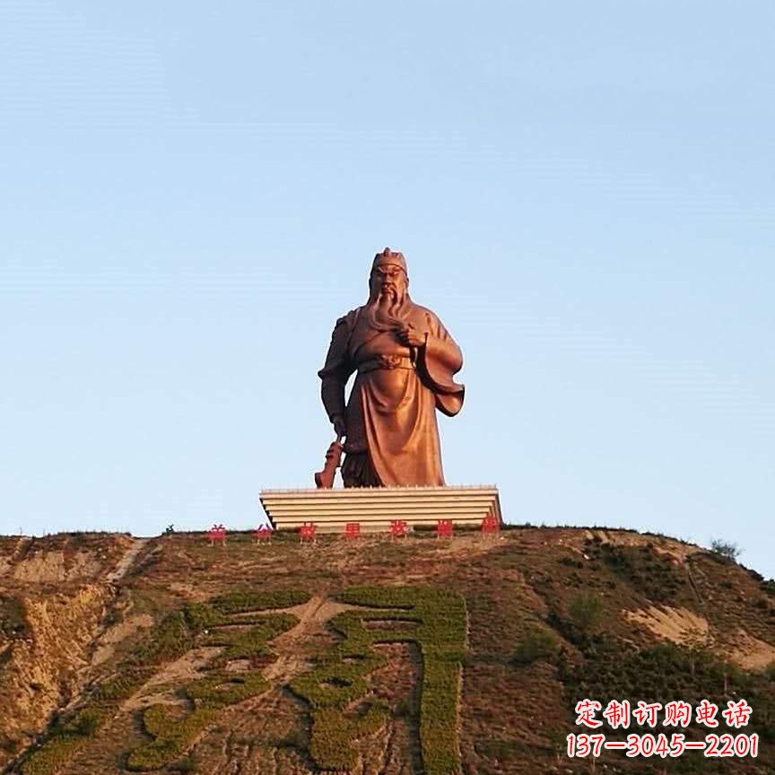 益阳中领雕塑精心打造的历史名将关公雕像