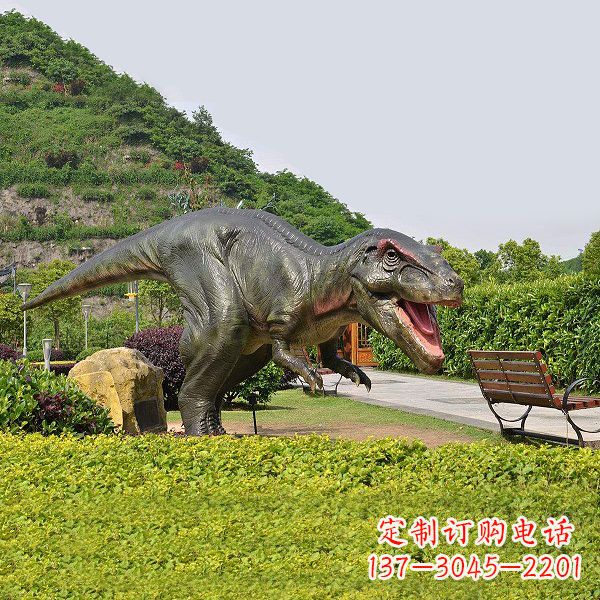 益阳精美玻璃钢制霸王龙雕塑