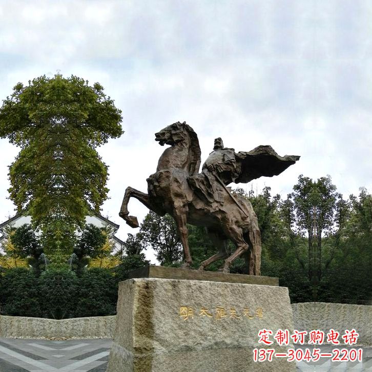 益阳华夏文明领袖朱元璋铜雕塑