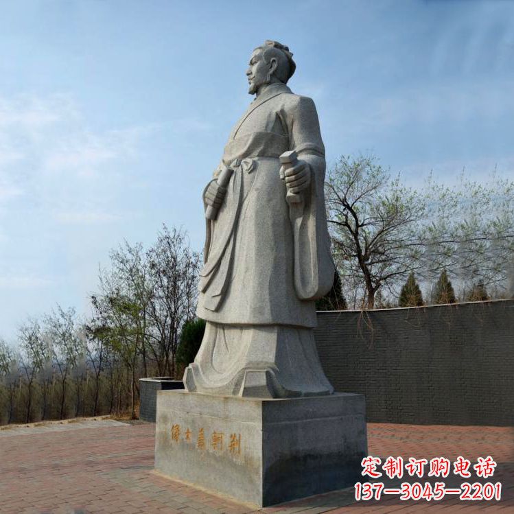 益阳中国荆轲铜雕塑,给景区广场趣味增添历史感