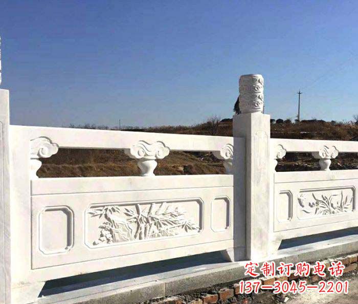 益阳泰安中领雕塑汉白玉石浮雕栏板