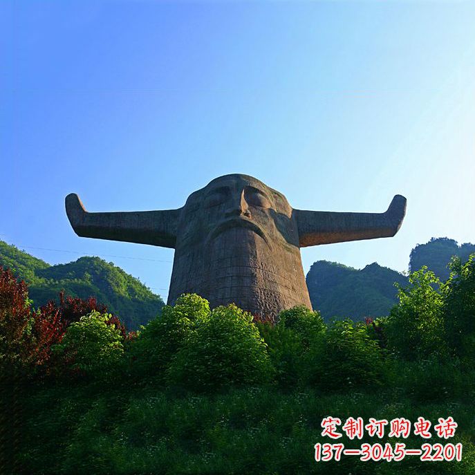 益阳中领雕塑:神农头像雕塑