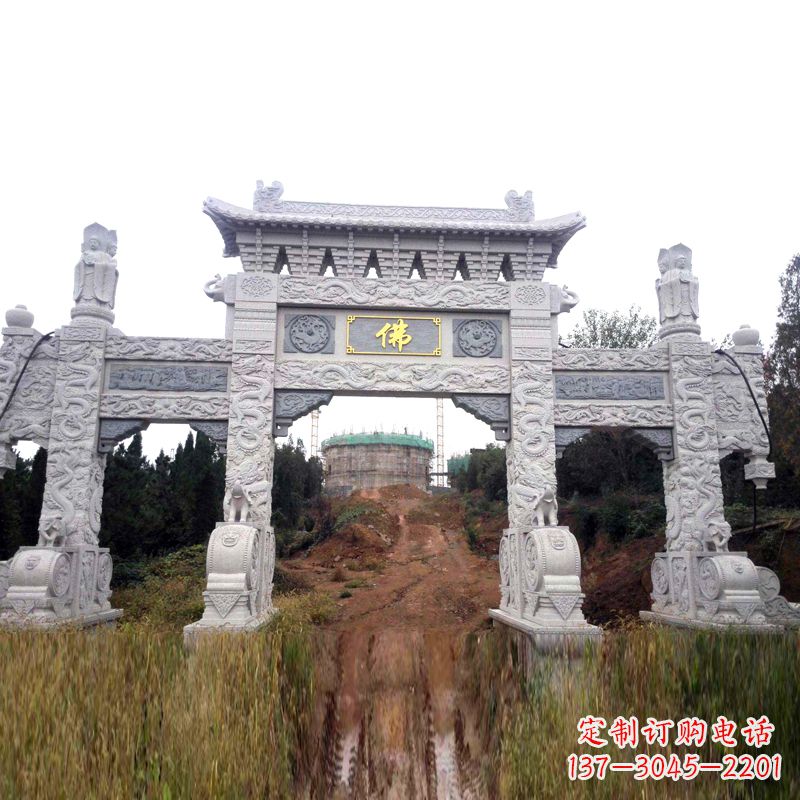 益阳景区入口石牌坊雕塑,为您塑造独一无二的精美雕塑