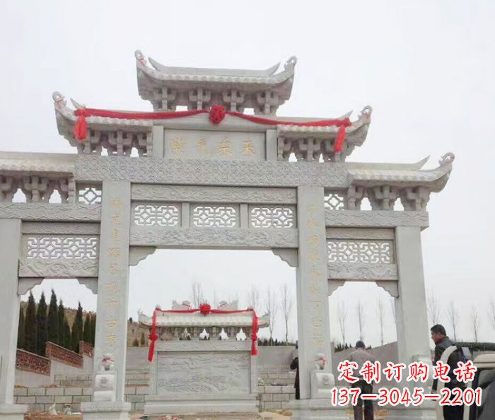 益阳中领雕塑专业定制牌坊石雕