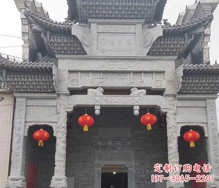 益阳中领雕塑:专业定制牌坊石雕