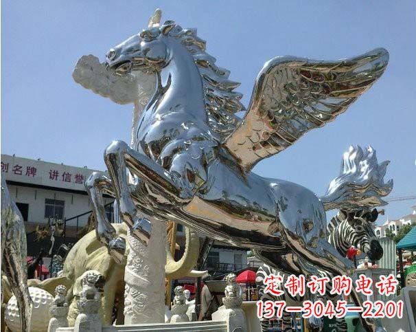 益阳中领雕塑定制的飞马雕塑