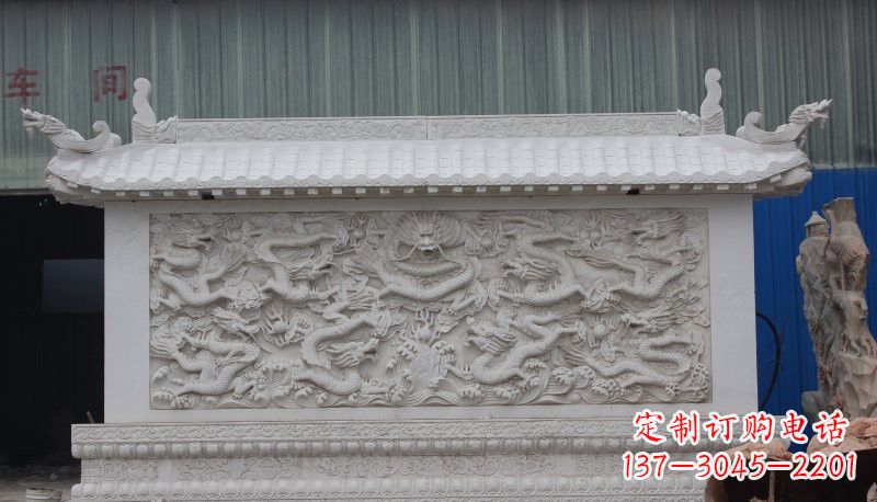 益阳九龙壁石雕