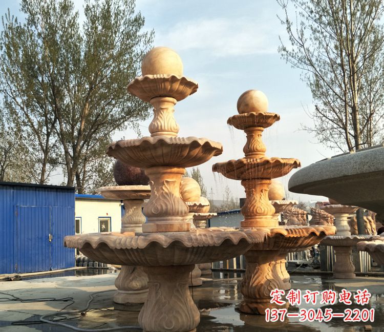 益阳古典九龙喷泉雕塑,可观赏九龙戏珠石