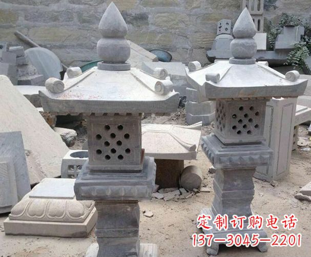 益阳酒店级镂空石灯雕塑