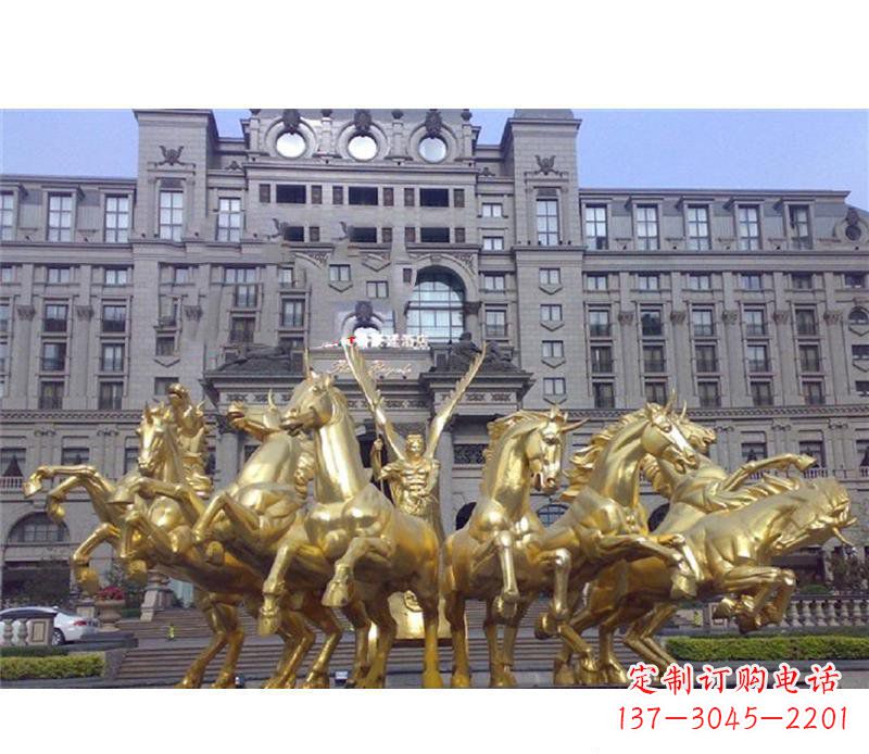 益阳阿波罗战车铜雕,雕刻令人惊叹