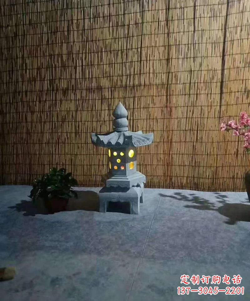 益阳专业设计、制作酒店石灯雕塑