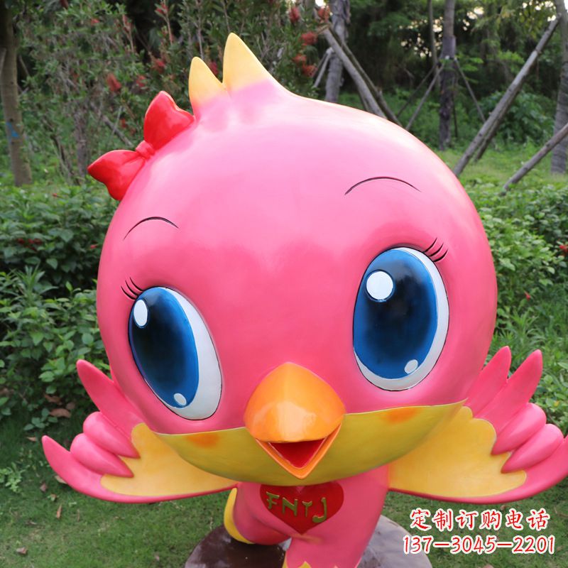 益阳中领雕塑精致玻璃鸽子雕塑
