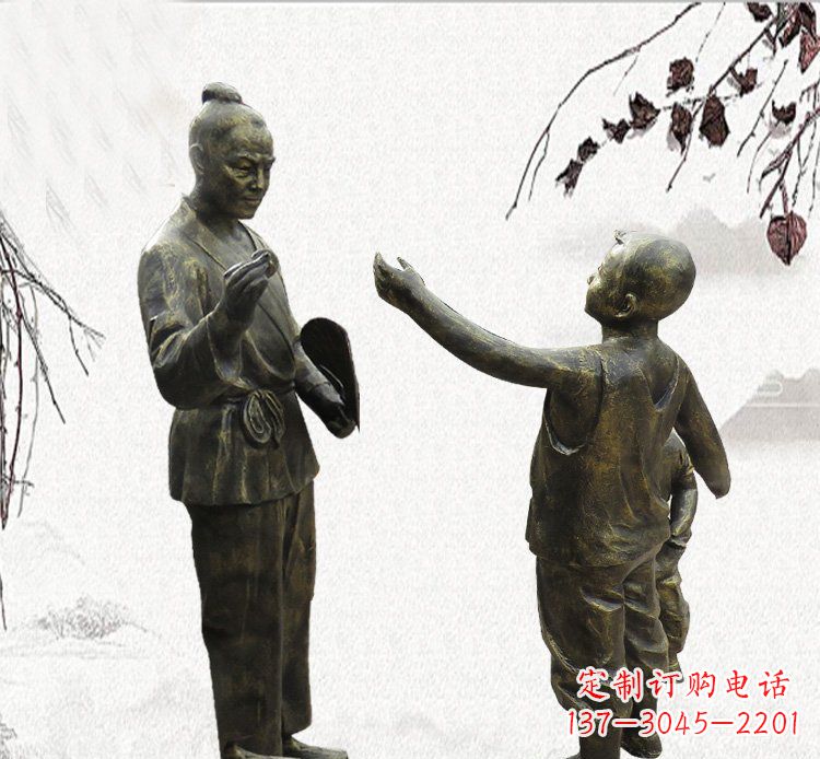 益阳孔融让梨铜雕,专业定制高品质