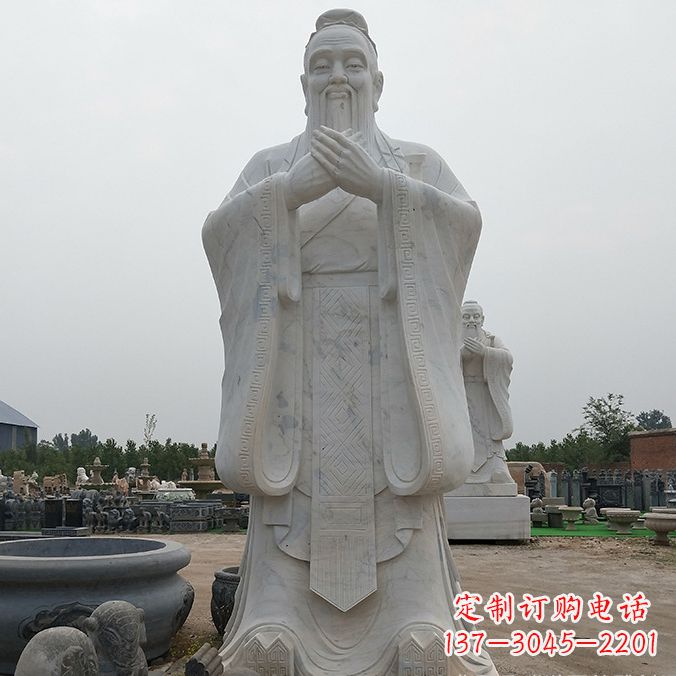 益阳孔子玻璃钢雕塑