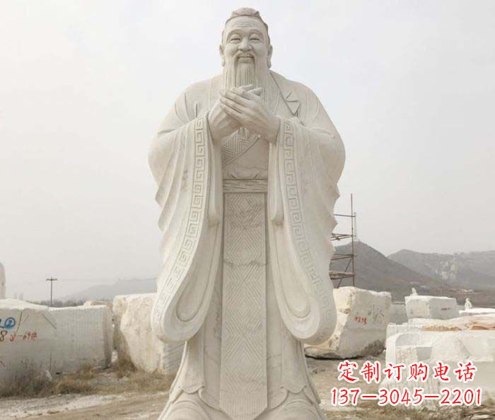 益阳以孔子崇高形象设计独一无二的雕塑