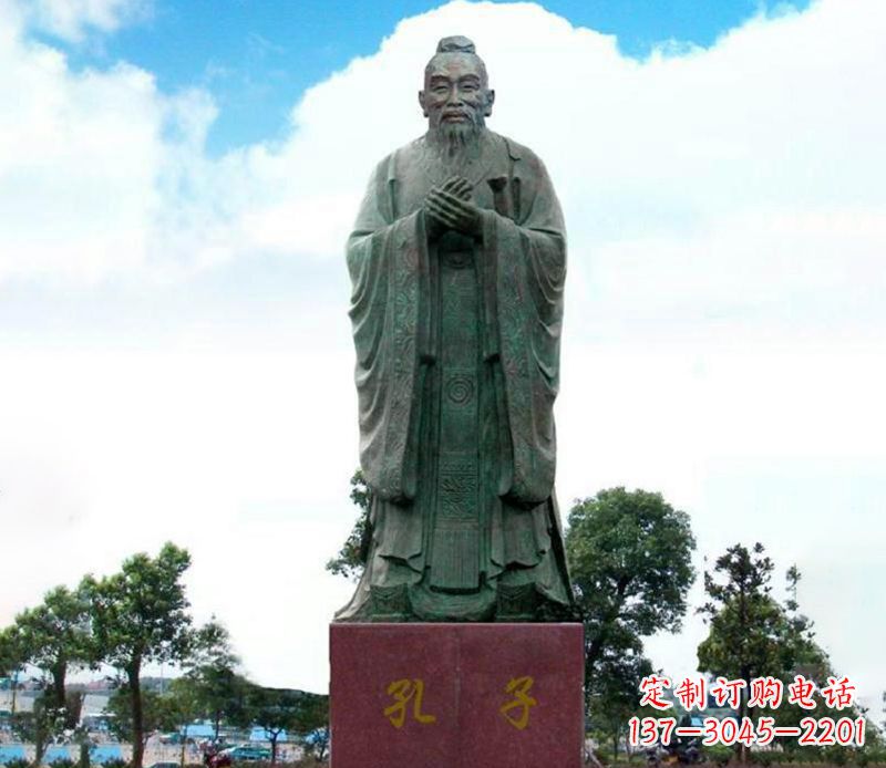 益阳领雕塑:孔子雕塑尊崇传承