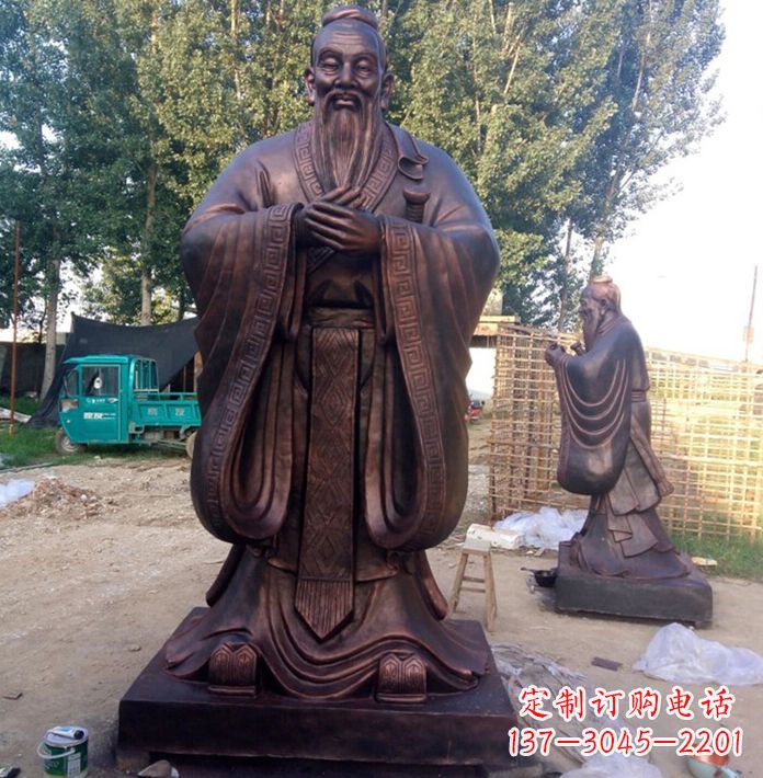 益阳具有传奇色彩的孔子雕塑
