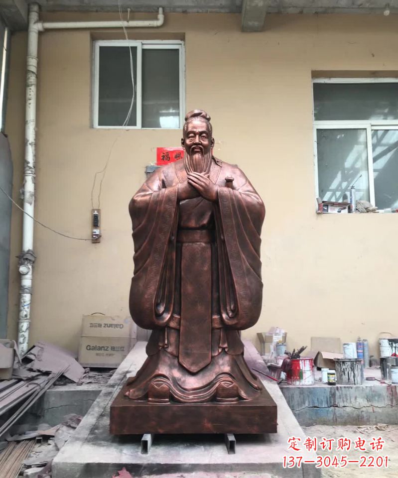 益阳传承中华文化精髓,尊崇古代伟大思想家——中领雕塑定制孔子雕塑