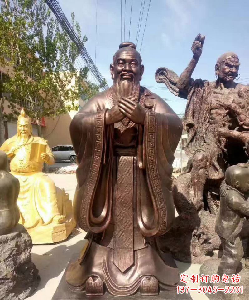 益阳尊贵的孔子铜雕赞赏孔子的传世之作