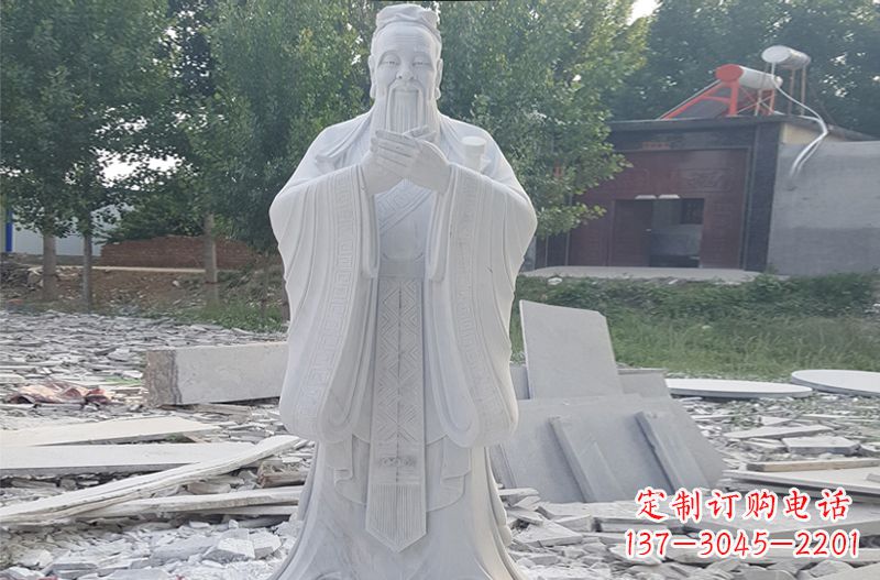 益阳孔子石雕 (2)