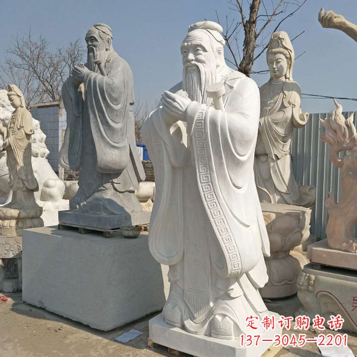 益阳雕塑大师之作:孔子铜雕