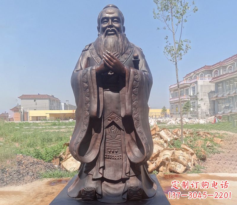 益阳拥有历史传承的孔子铜雕