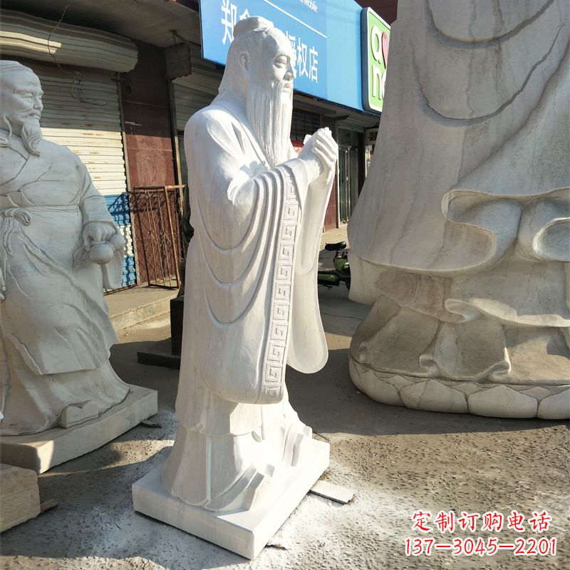 益阳中领雕塑|传承传统,唯美的孔子雕塑
