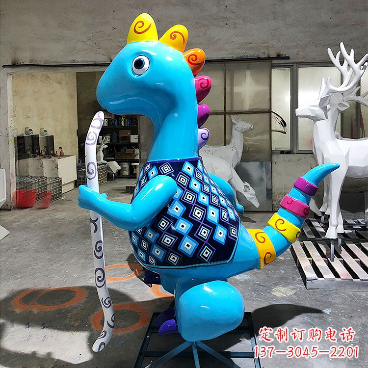 益阳中领雕塑推出玻璃钢恐龙雕塑,采用最先进的…