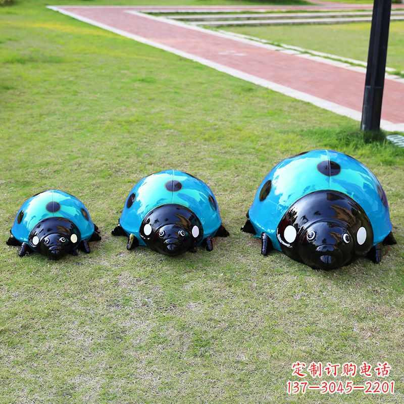 益阳蓝色七星瓢虫雕塑